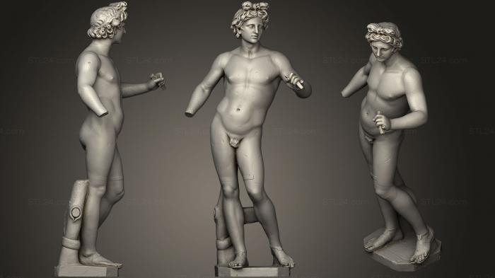 Statues antique and historical (Apollo, STKA_1361) 3D models for cnc